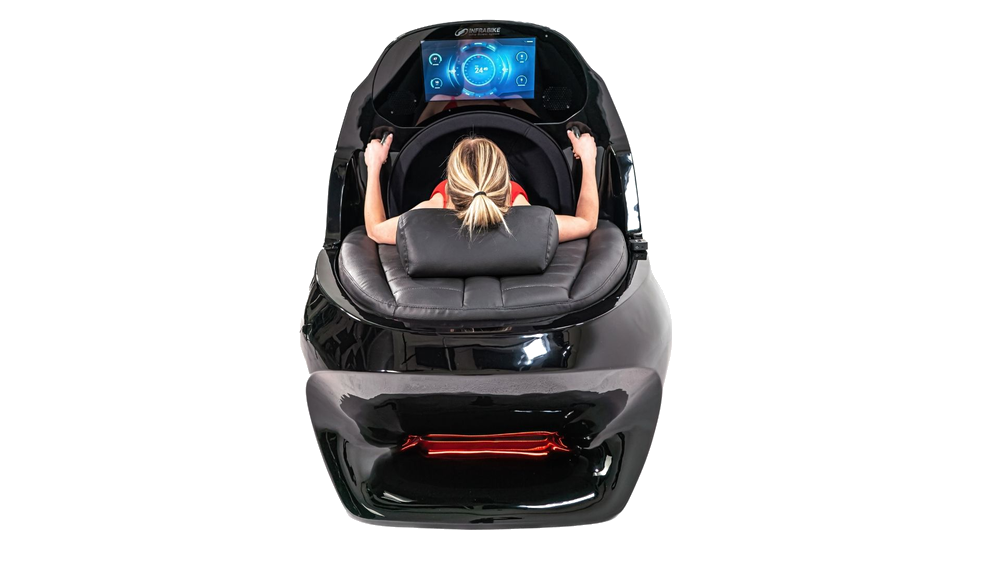 Maniglie cromate INFRABIKE® in acciaio inox per allenamento del core