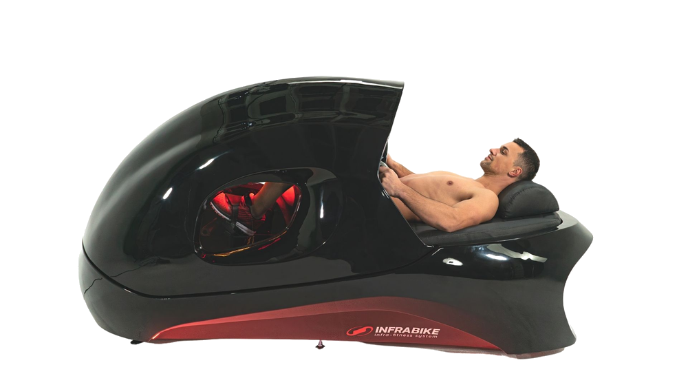 Sessione INFRABIKE® — brucia 1.300 calorie in 30 minuti sdraiato