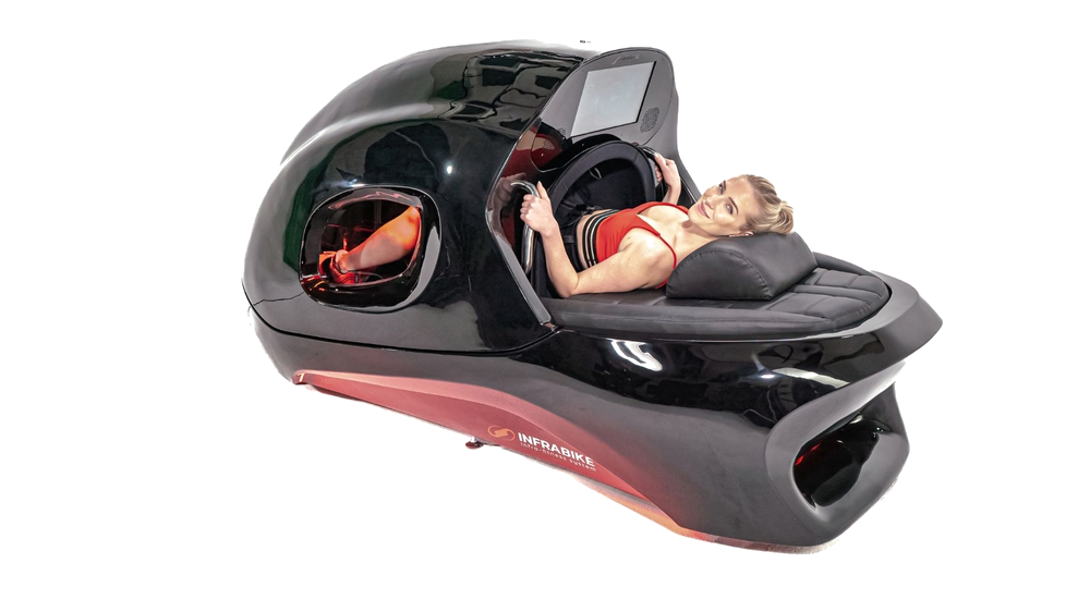 INFRABIKE® vista dall'alto durante sessione a infrarossi